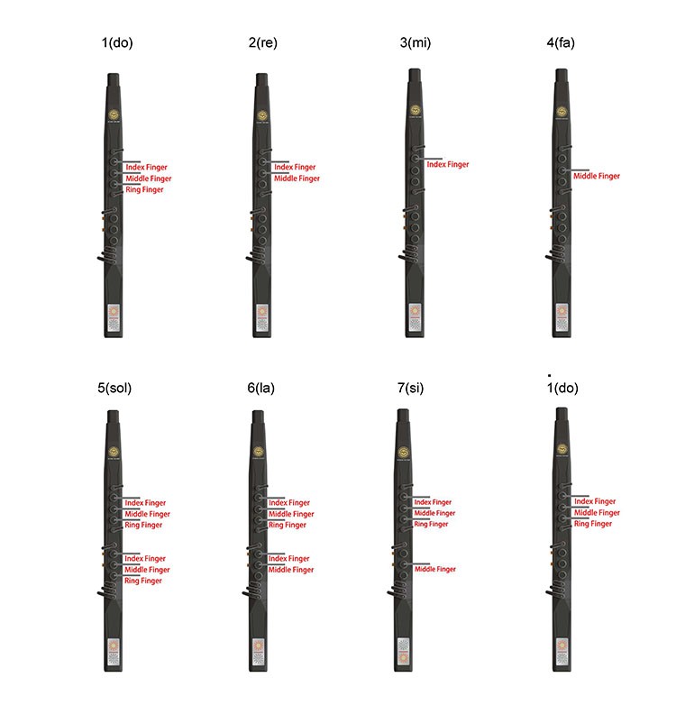 electric flute fingering